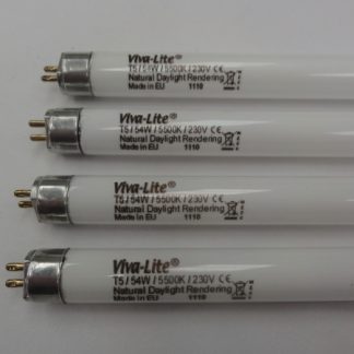 Pack of 4 x 54w – High Output  (HO) T5 Tubes   Length 1149mm – Dia 16mm