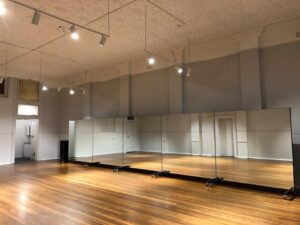 5 Rollaway Mirrors Lined Up