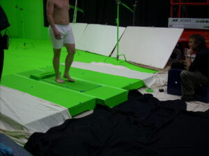 Digi Green screen Treadmill hire in use