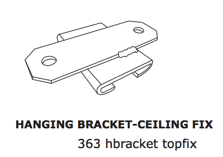Hanging Bracket Ceiling Fix 363 hbracket topfix