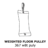 Weighted Floor pulley 367 w8t puly