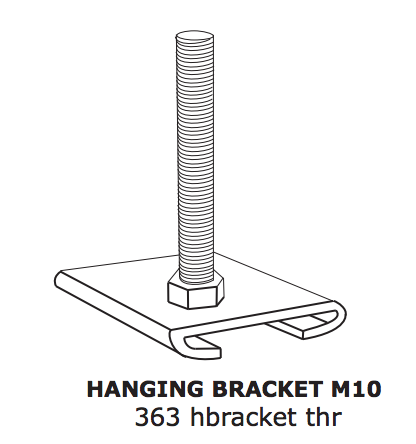 hanging bracket m10 363 hbracket thr