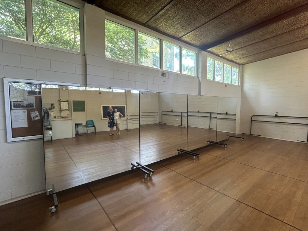 Rollaway Mirrors at Cammeray Dance Academy